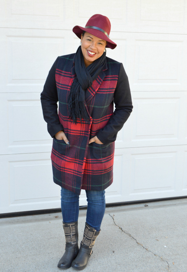 gap wool coat hat