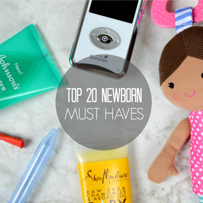 Top 20 newborn must have items