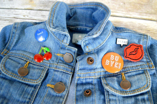 jean jacket with buttons