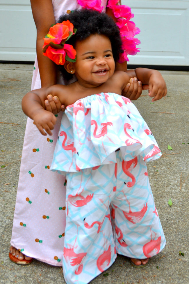 Tropical outfit 2025 baby girl