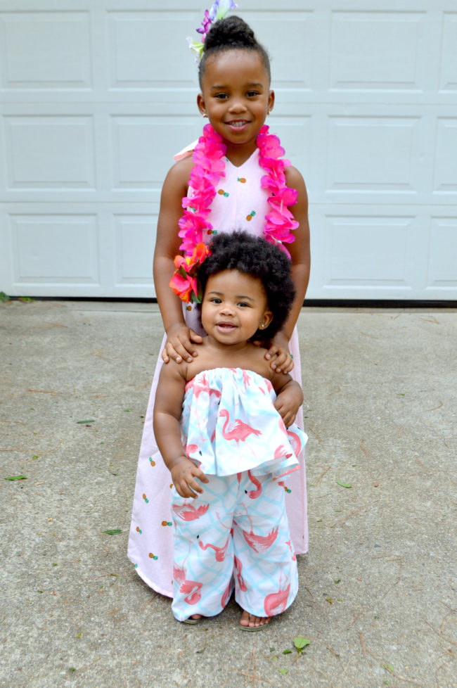 Luau outfits store for baby girl