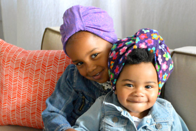 kids hair bonnet and turban 2