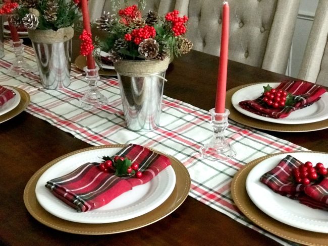 Dollar Tree Holiday Table Hey Trina