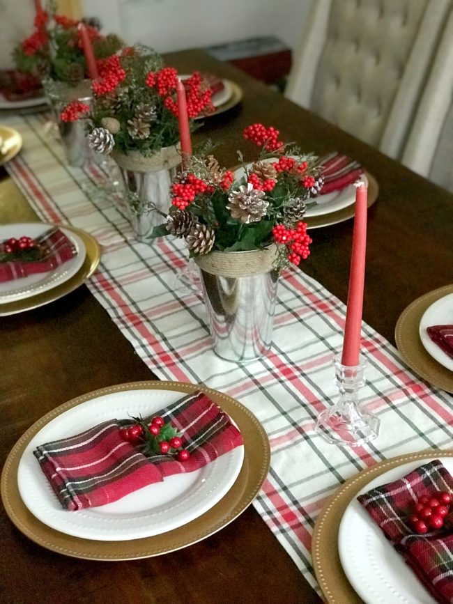 Dollar Tree Holiday Table - Hey Trina