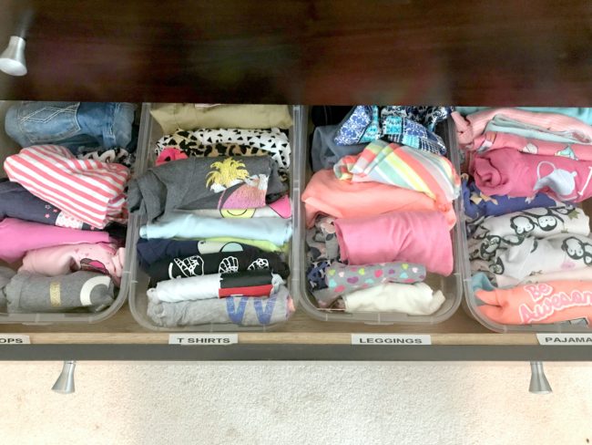 Kids Closet Organization with Dollar Store Bins - So Much Better With Age